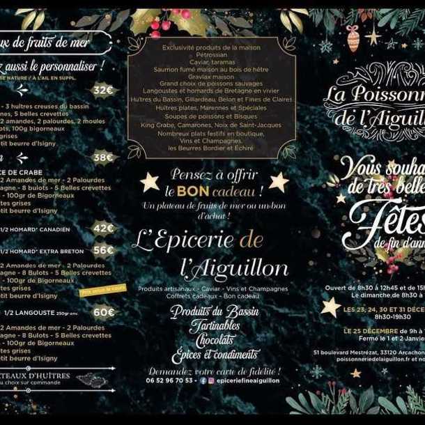 Poissonnerie de l'Aiguillon Noël